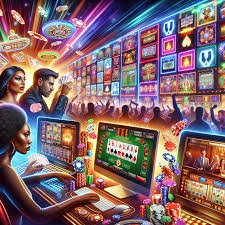 Excited players enjoying sports betting on mobile devices